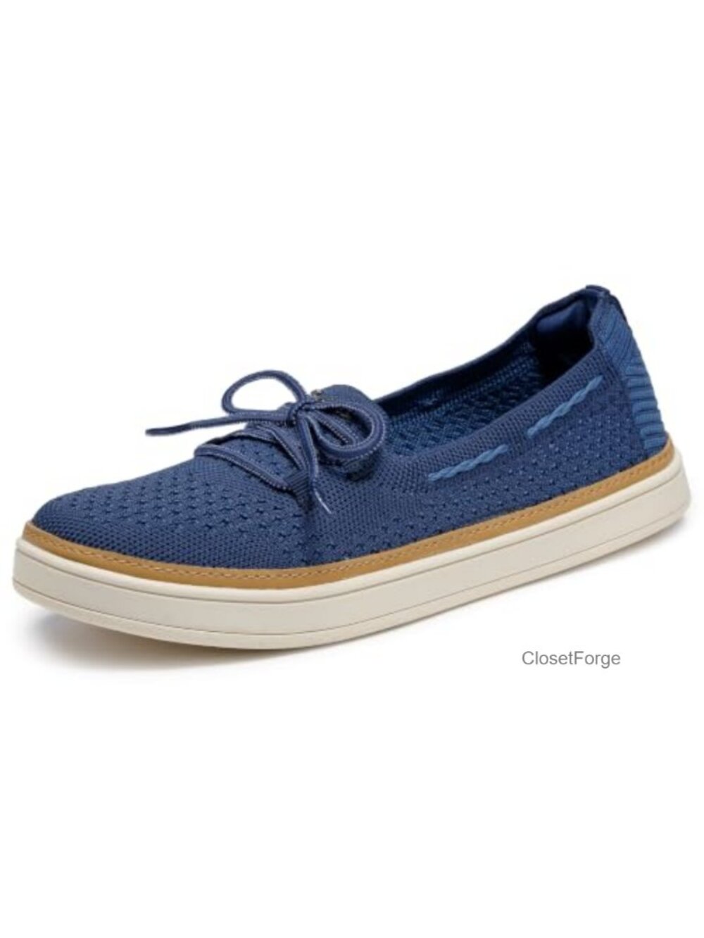 Memory Foam Stretch Fit Knit Slip On Boat Shoes Women's